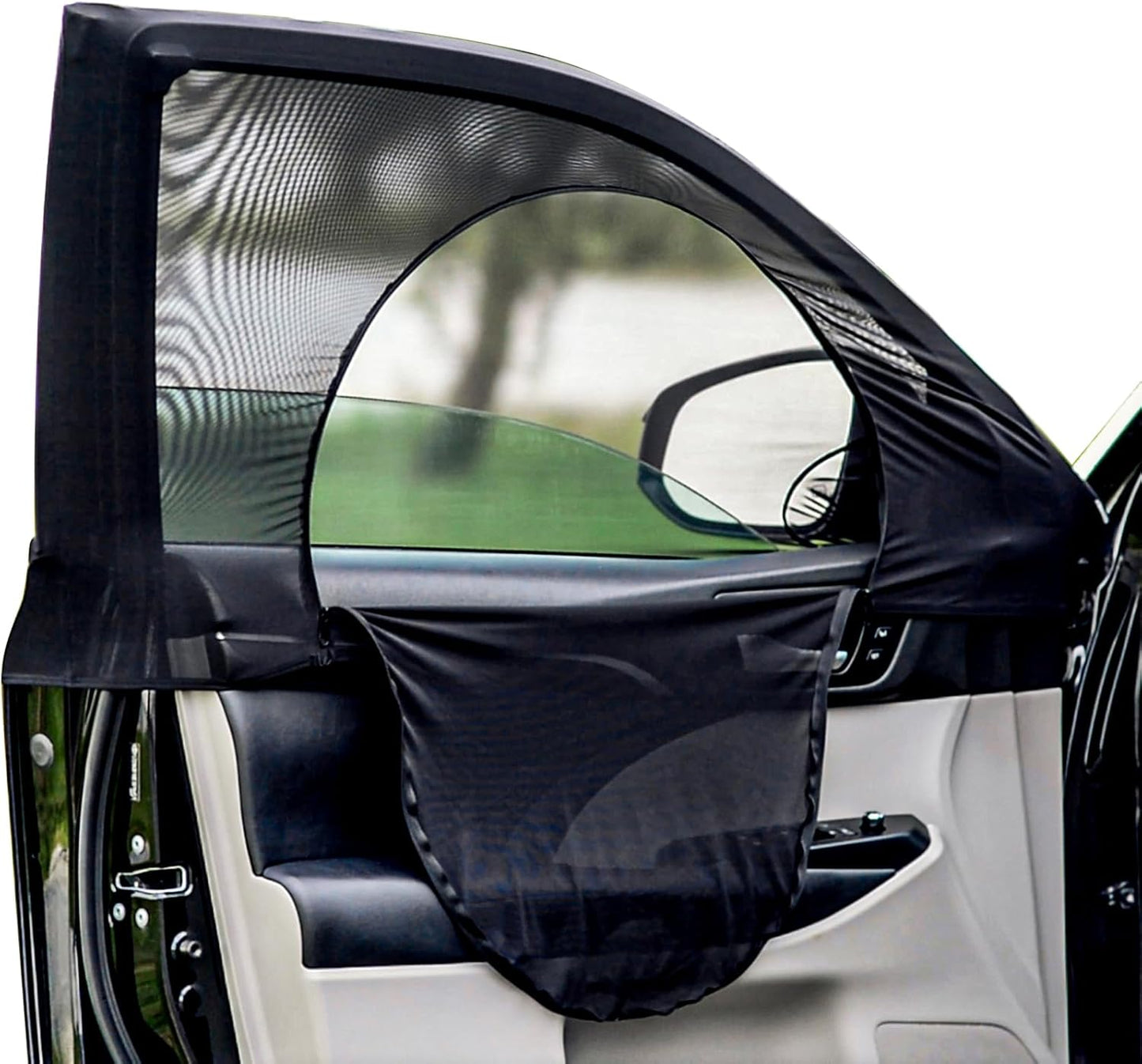 Sedans and Compact SUV Car Front Window Screens for Camping Front Windows Shade Driver Side Window Privacy Covers No Biting Bugs
