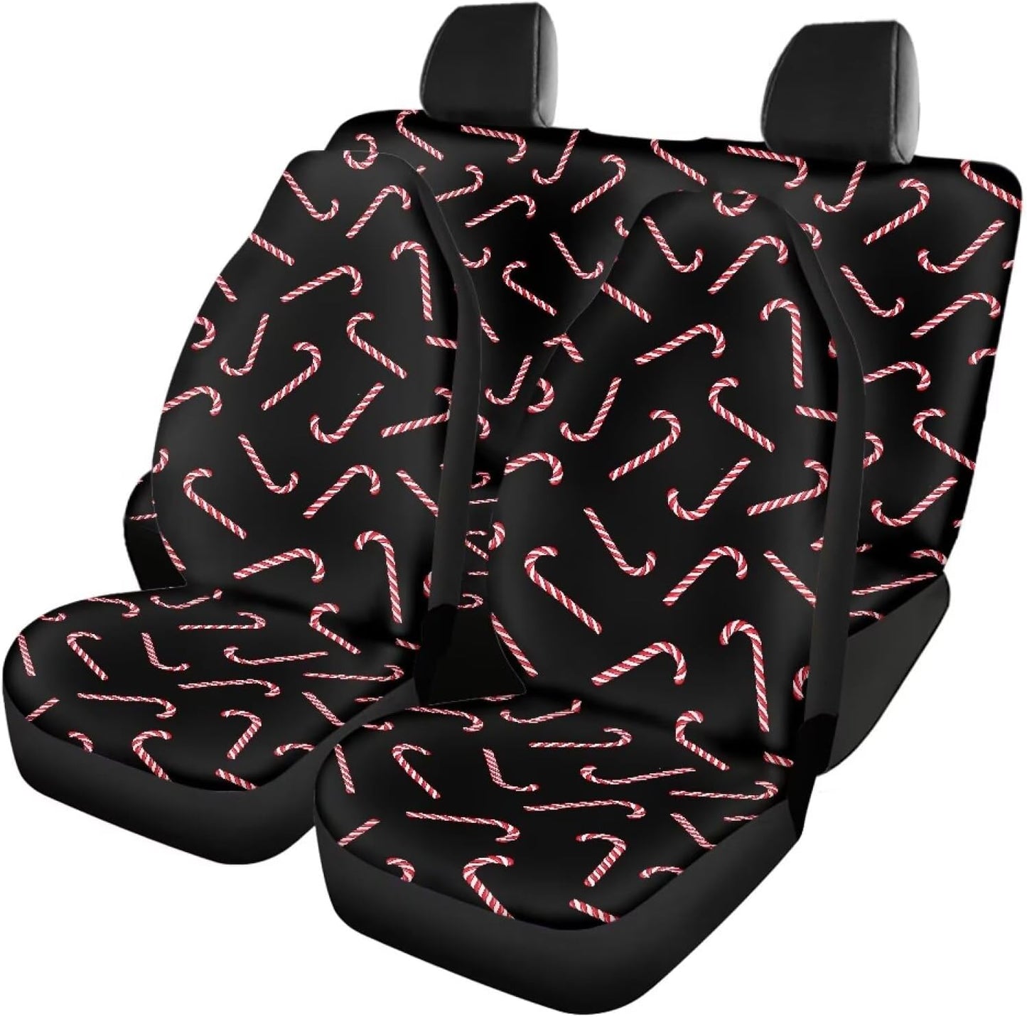 AFPANQZ Oriental Dragon Print Car Seat Covers Full Set for Back Seat Front Seats Universal Fit Most Cars SUVs Trucks Vans Comfortable Auto Seat Protection Full Set for Women Men Black Red