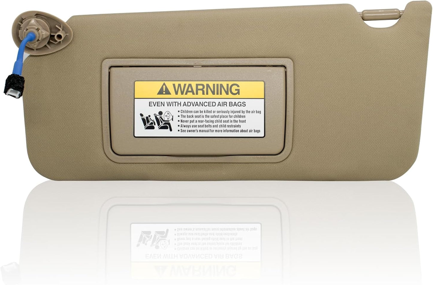 NHILES Left Driver Side Sun Visor Compatible with Honda Accord 2008 2009 2010 2011 2012 2013 2014 2015 2016 2017 with Light Replaces # 83280-TA5-A51ZA (Grey)