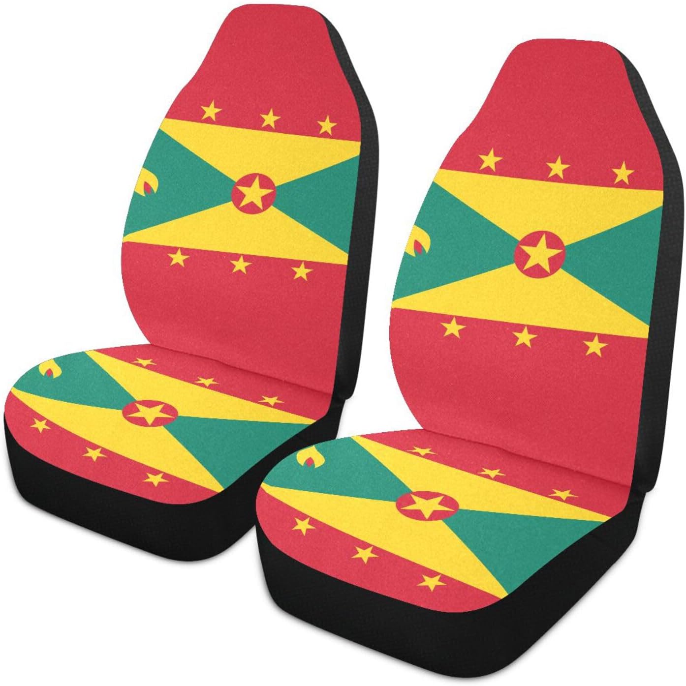 Car Seat Covers for Front Seats, Front Seat Cover Set, Interior Covers for Auto Truck Van SUV Grenada Flag