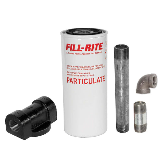 Fill-Rite 1200KTF7018 10 Micron 25 GPM Particulate Fuel Filter Kit
