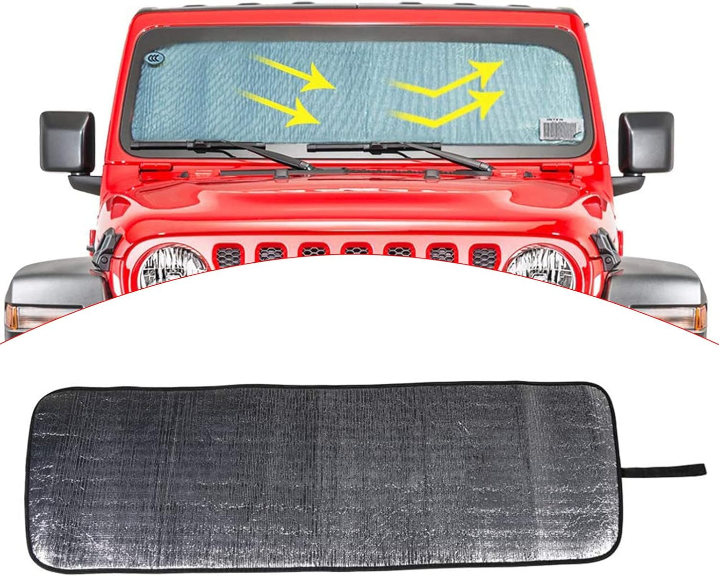 RT-TCZ Sunshade Mesh Bikini Top Cover Provides UV Sun Protection for 1997-2006 Jeep Wrangler TJ & Unlimited (TJ-Black)