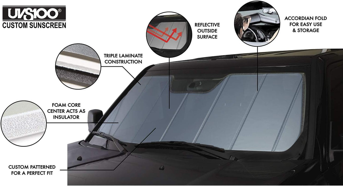 Covercraft UV10631BL Blue Metallic UVS 100 Custom Fit Sunscreen for Select Toyota 4Runner Models - Laminate Material, 1 Pack