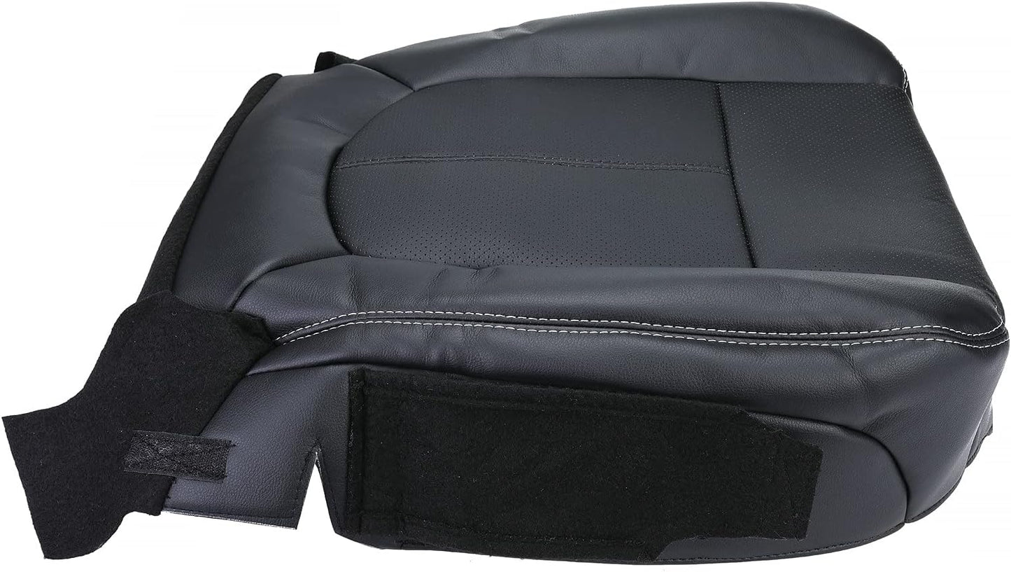 ROOSAIN Driver Bottom Perforated Leather Seat Cover for Ford F250 F350 2011-2016