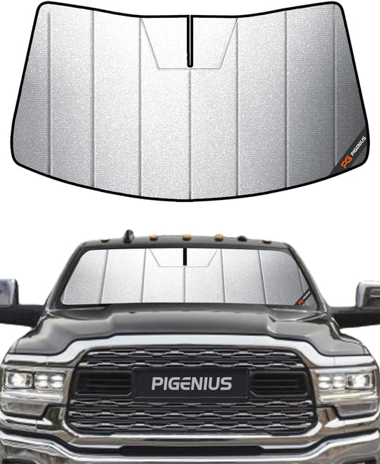 Pigenius Windshield Sunshade for Ram 2500/3500/4500/5500 2019-2025 with 5 inch Wide Sensor - HyperShield