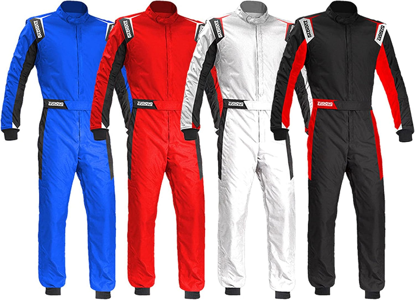 Legou Kart Racing Suit One Piece Track Racing Suit Karting Suit Black L