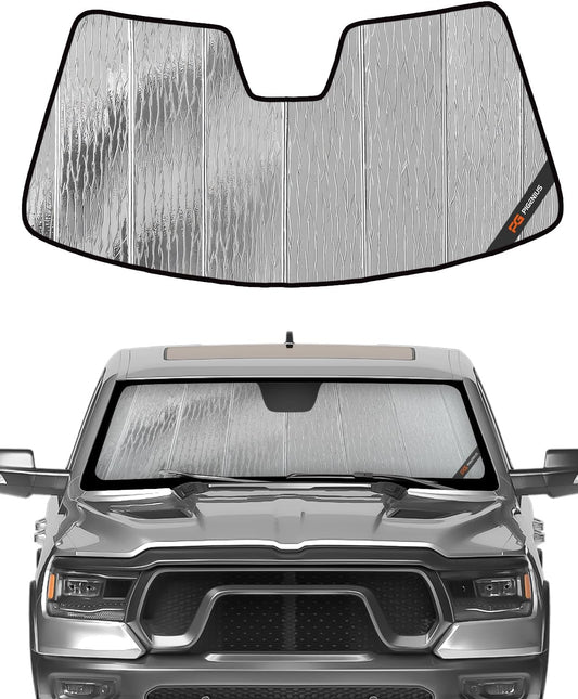 Pigenius Windshield Sun Shade for Ram 1500 2019-2025 with 5 inch Wide Sensor - AstraGuard