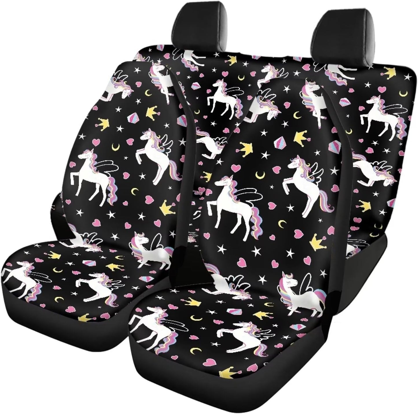 AFPANQZ Oriental Dragon Print Car Seat Covers Full Set for Back Seat Front Seats Universal Fit Most Cars SUVs Trucks Vans Comfortable Auto Seat Protection Full Set for Women Men Black Red