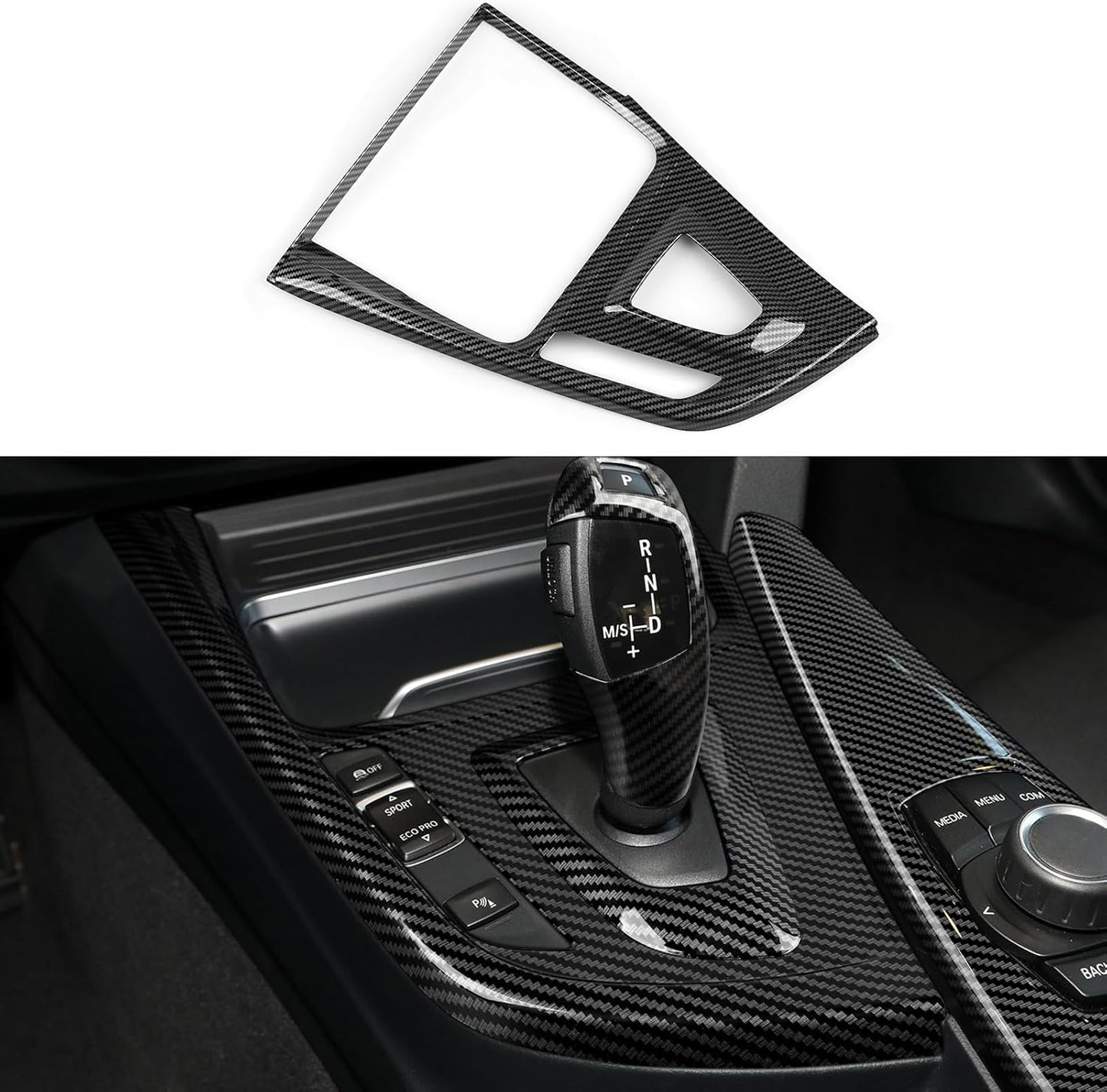 HENGYUESHANG Car Door Pull Handles Cover Carbon Style ABS Trim Decoration fits for BMW 3 4 Series F30 F31 F34 3GT F32 F33 F36 2012-2019 Interior Accessories