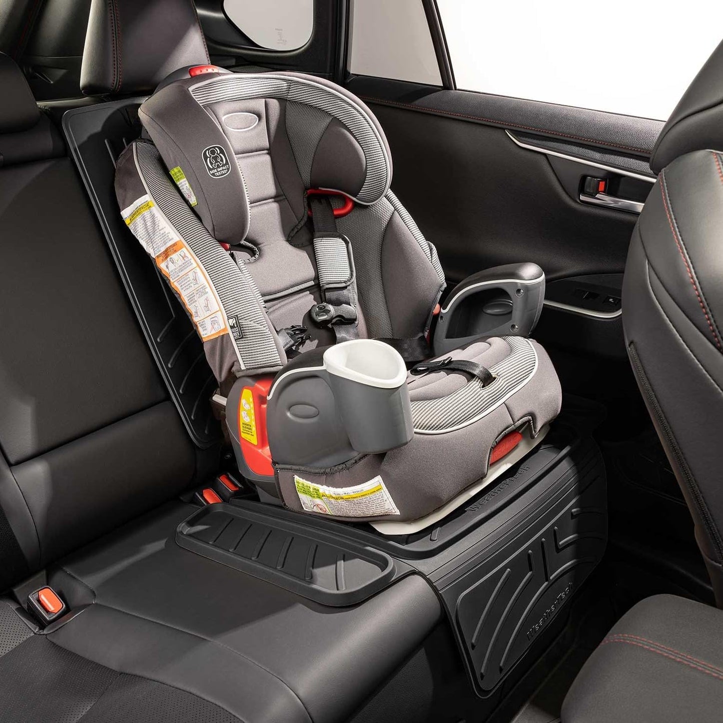 WeatherTech Child Car Seat Protector - Seat + Seat Back - Black