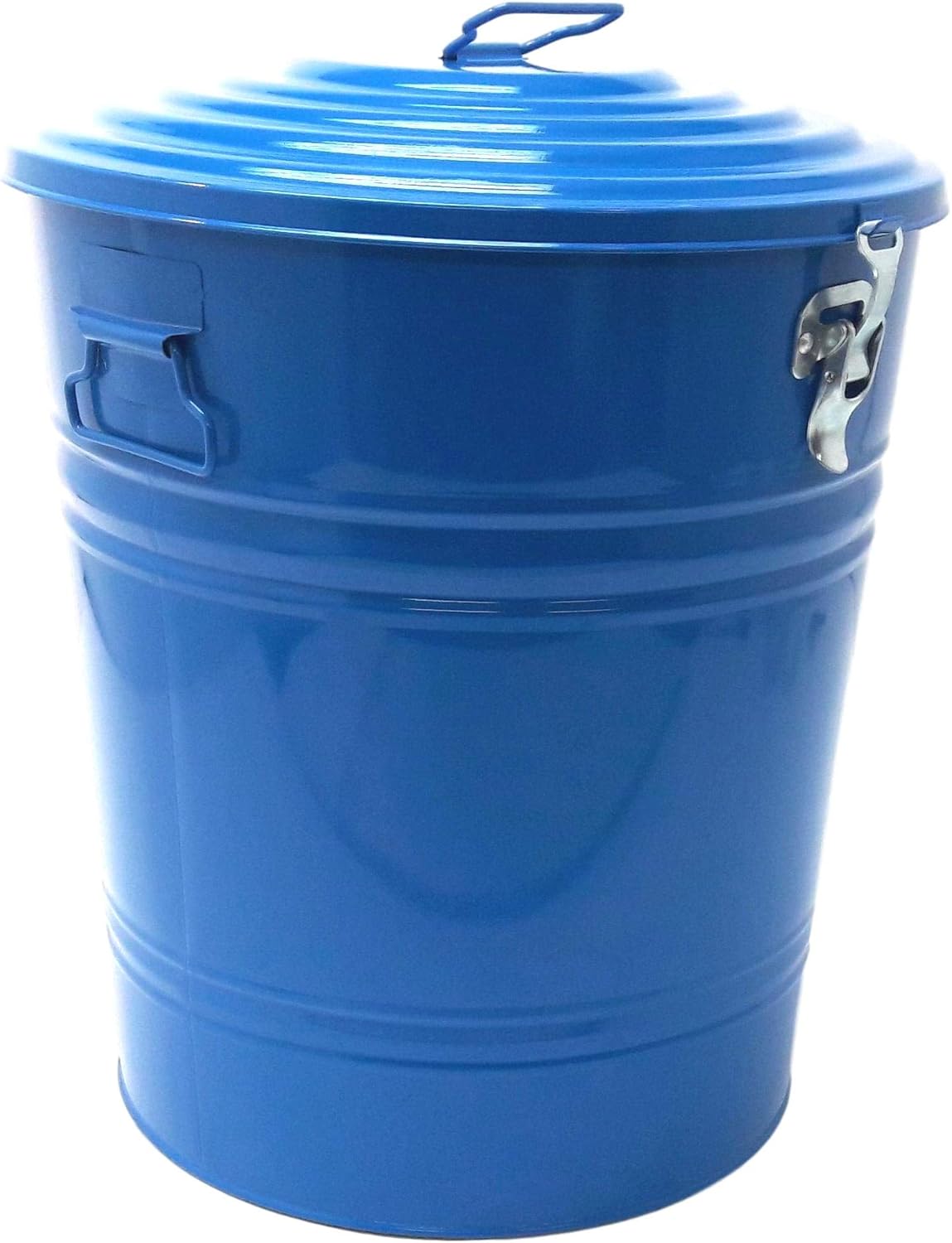 Houston International 5802E B Steel 16-Gallon Storage Container, Blue
