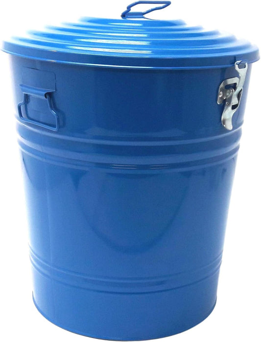 Houston International 5802E B Steel 16-Gallon Storage Container, Blue