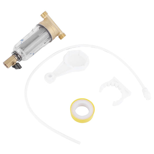 Nimoa Water Filter, Water Filters Front Purifier Copper Pre-filter Backwash Remove Rust Sediment(1/2 Male Thread)
