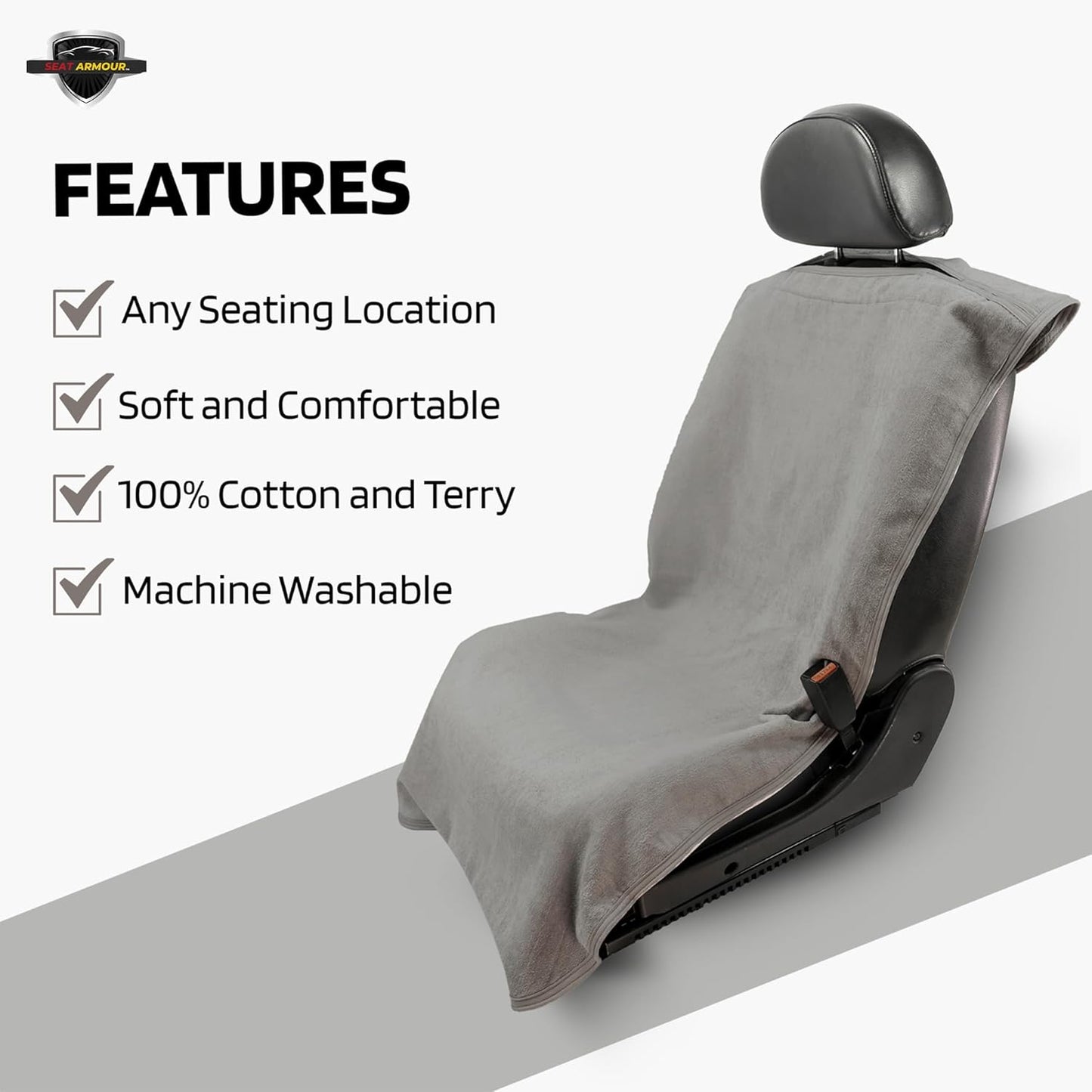 Seat Armour CST-GRE Grey Seat Cover