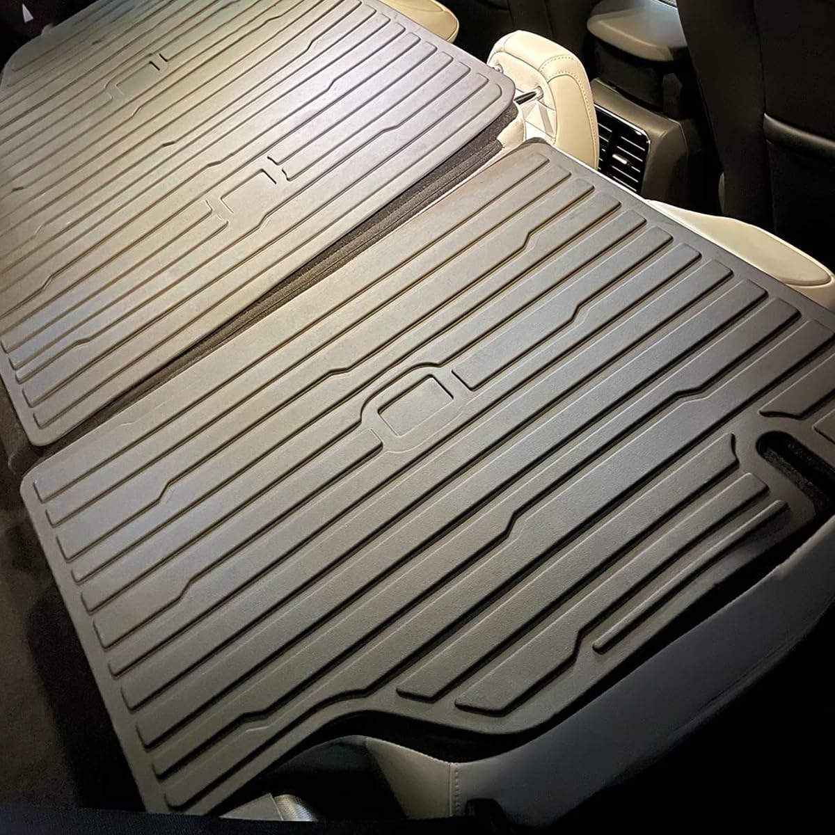 BestEvMod Compatible with Mustang Mach E Second Row Seats Back Cover All Weather Seat Protector Pet Mat Compatible with 2021-2024 Mustang Mach E