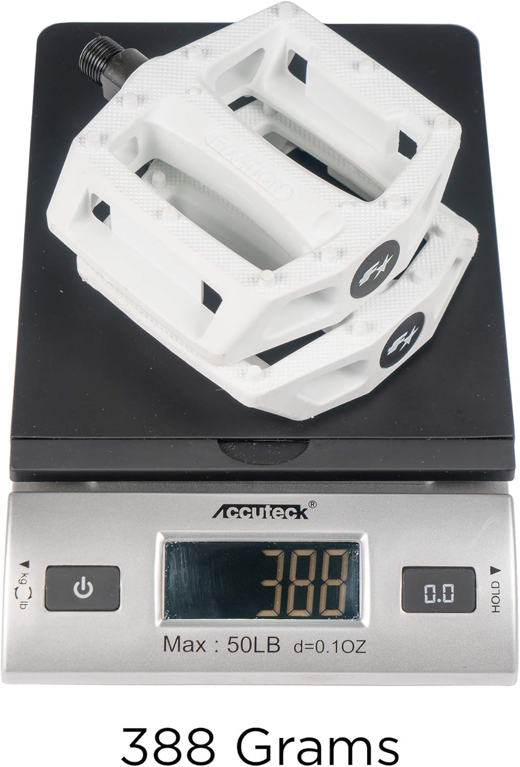 Fyxation Gates Pedal Strap Kit with White Pedal and Black Straps
