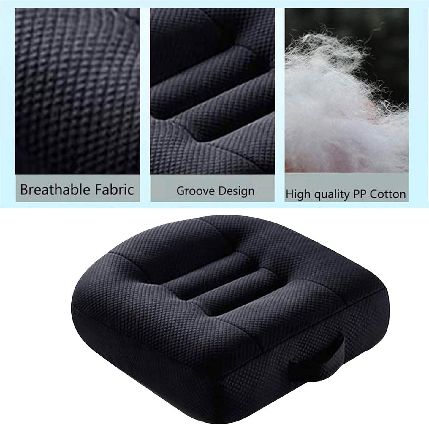 SJTDM Adult Car Booster Cushion Car Booster Seat Cushion Driver Posture Cushion for Short People Thickening Booster Cushion for Cars,Trucks,Offices