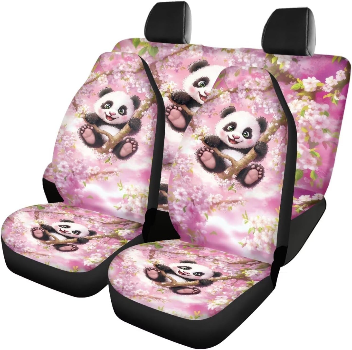AFPANQZ Oriental Dragon Print Car Seat Covers Full Set for Back Seat Front Seats Universal Fit Most Cars SUVs Trucks Vans Comfortable Auto Seat Protection Full Set for Women Men Black Red