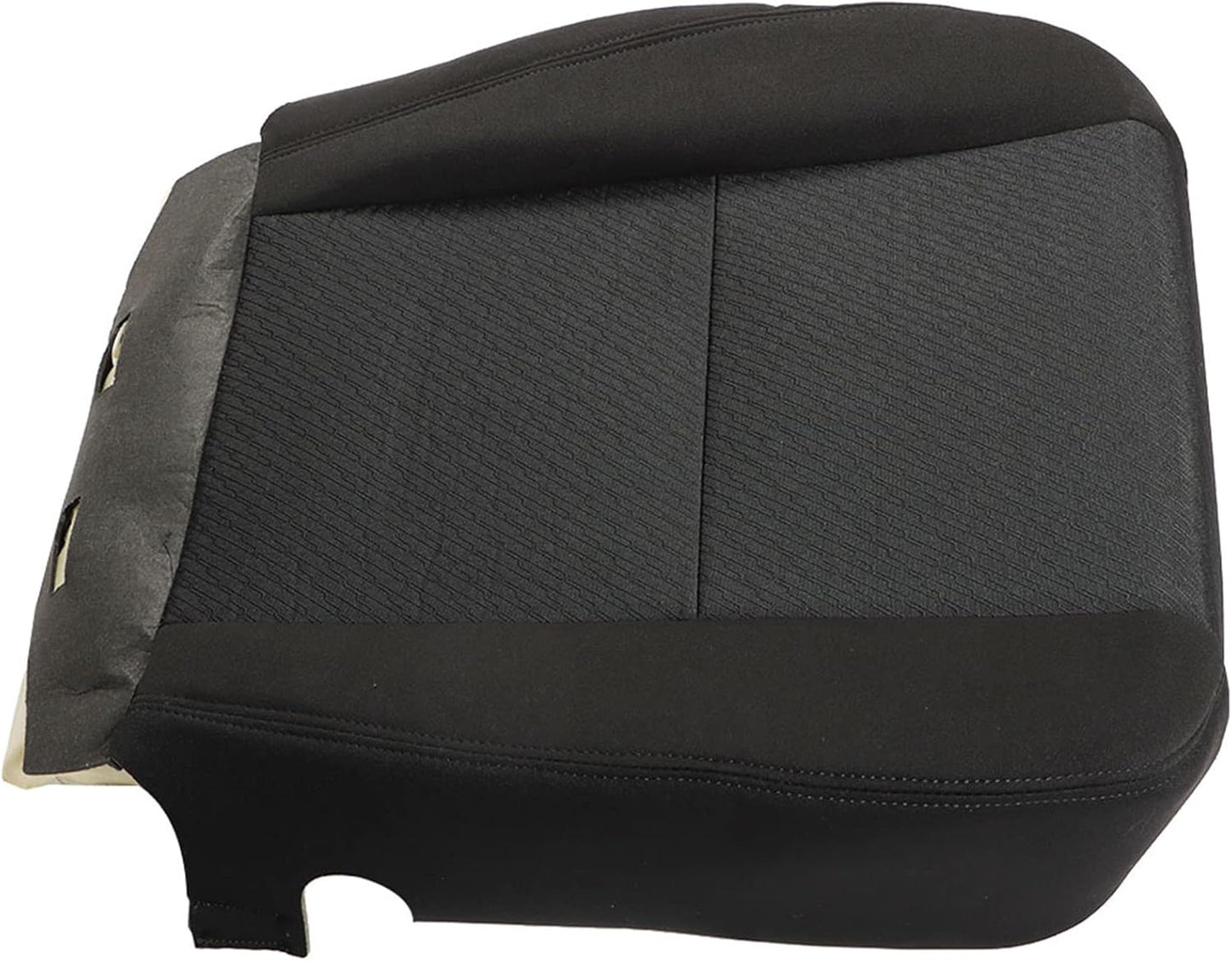 SEBLAFF Driver Side Bottom Cloth Seat Cover + Foam Cushion Replacement for Silverado 2007-2014 1500 2500HD 3500HD