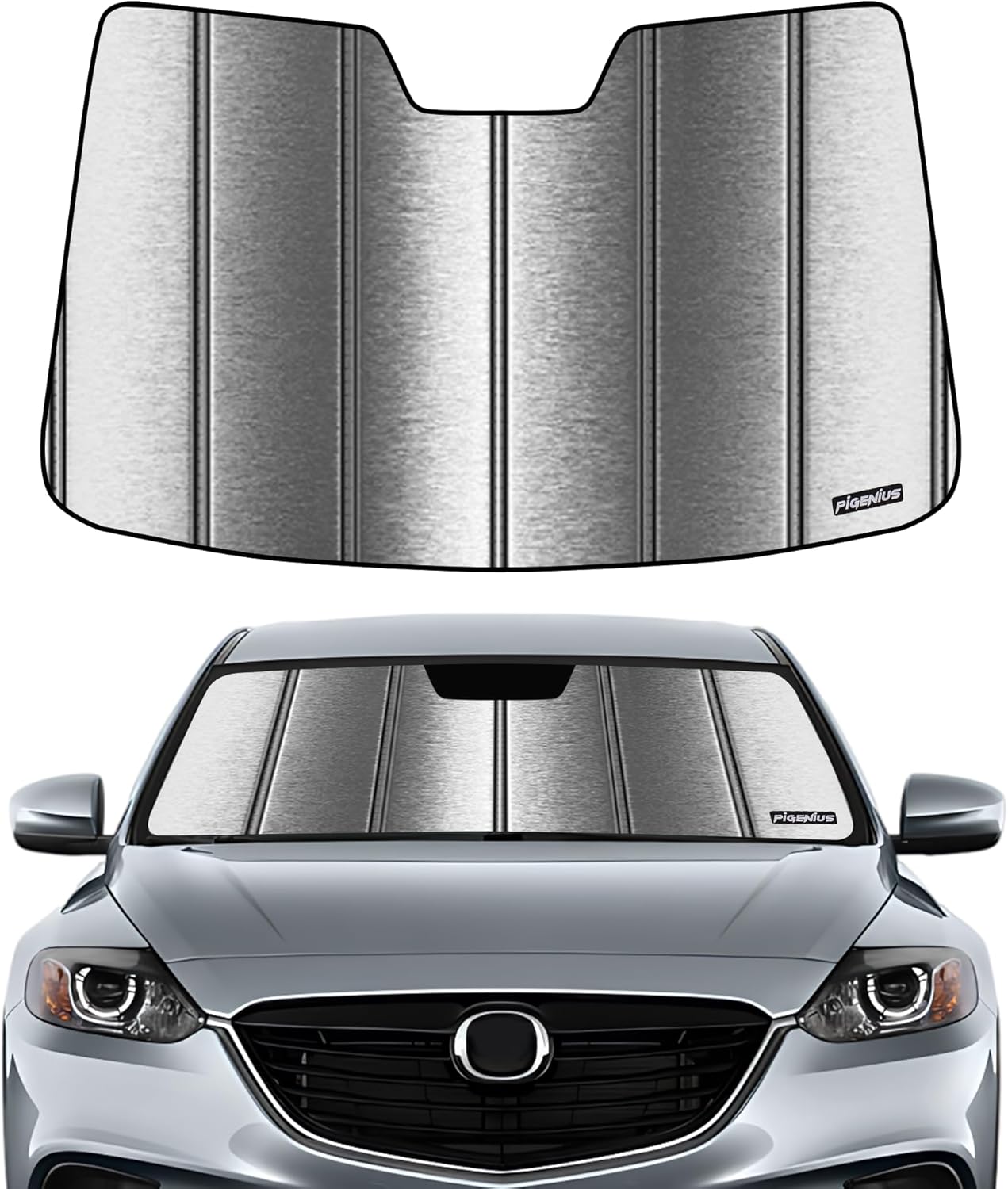 Pigenius Windshield Sunshade for Mazda CX-5 2013 2014 2015 2016 Front Window Shade - AstraGuard