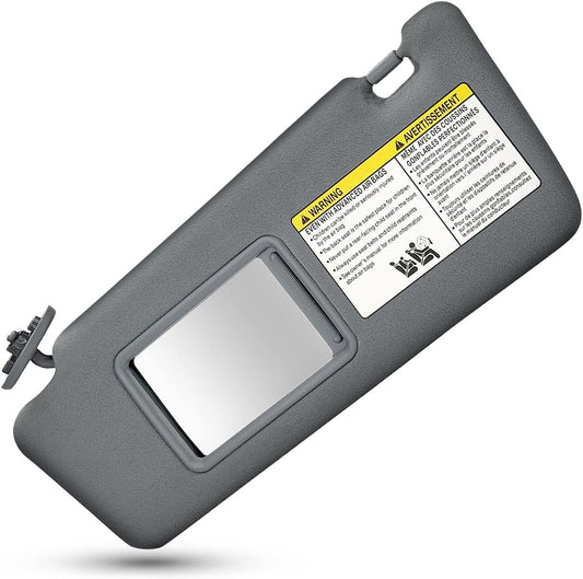 Left Driver SideSun Visor Replacement for Toyota Tacoma 2005 2006 2007 2008 2009 2010 2011 2012 Visor Assembly Without Light 74320-04181-B1 (Gray)