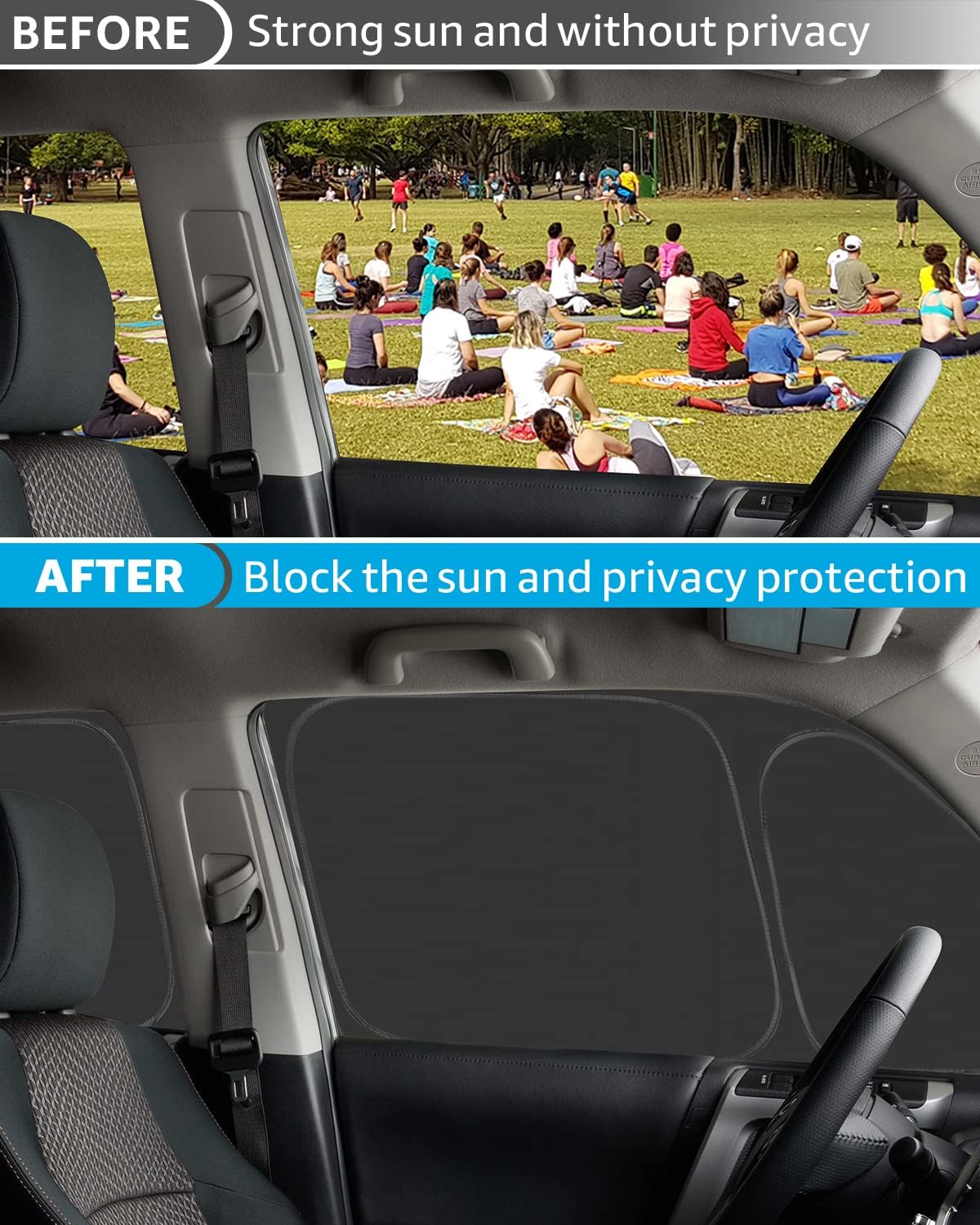 Proadsy 2025 Upgrade Window Sun Shade for 5th Gen 4Runner 2010-2025 Side Rear Window for Baby/Camping UV Rays and Privacy Protect Accessories Set of 7