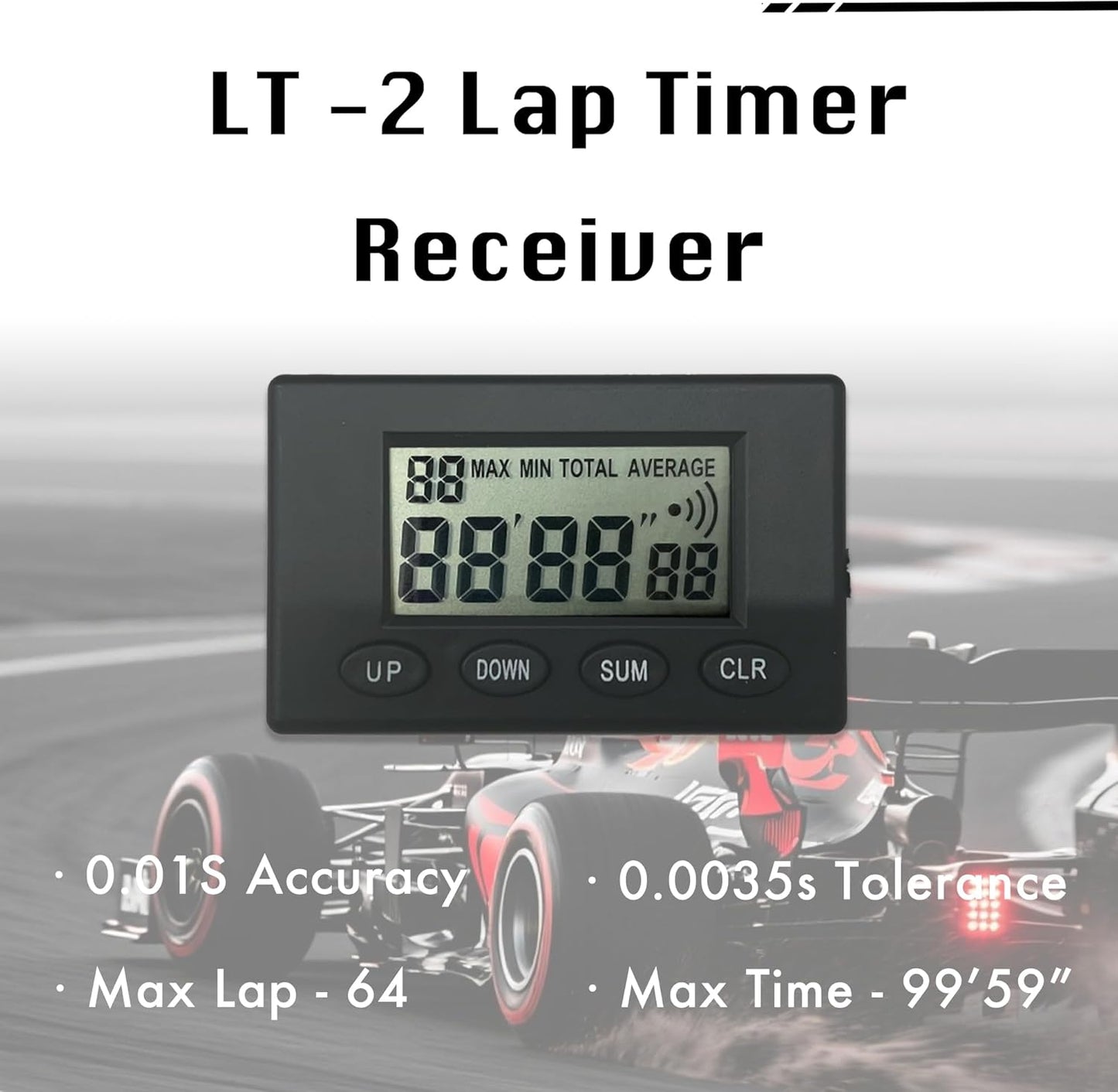 INEBIZ LT-2 Race Receiver for Racing, Track Day Timer, Infrared Lap Counter Universal for Cars, Motorcycles, Bikes