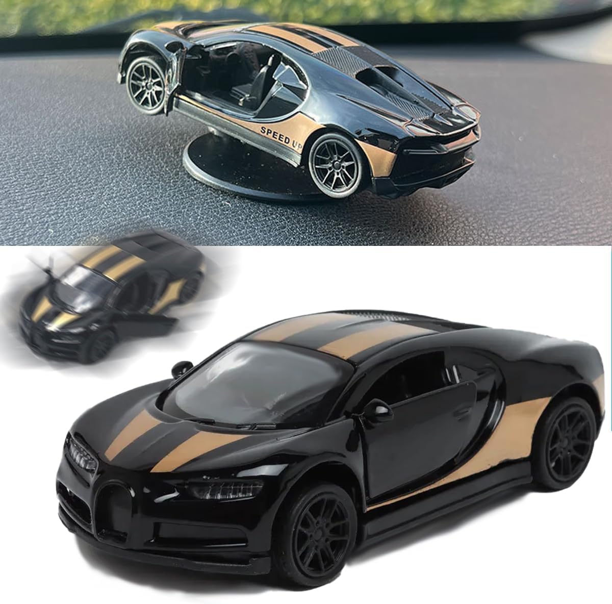 Dashboard Drifters Collection, Alloy Car Model Drifting Spin Ornament for Car–Stylish Vehicle Interior, Car Dashboard Decorations,Drifting Car Dash Ornament, Vehicle Turn and Follow Drift (SET(6PCS))