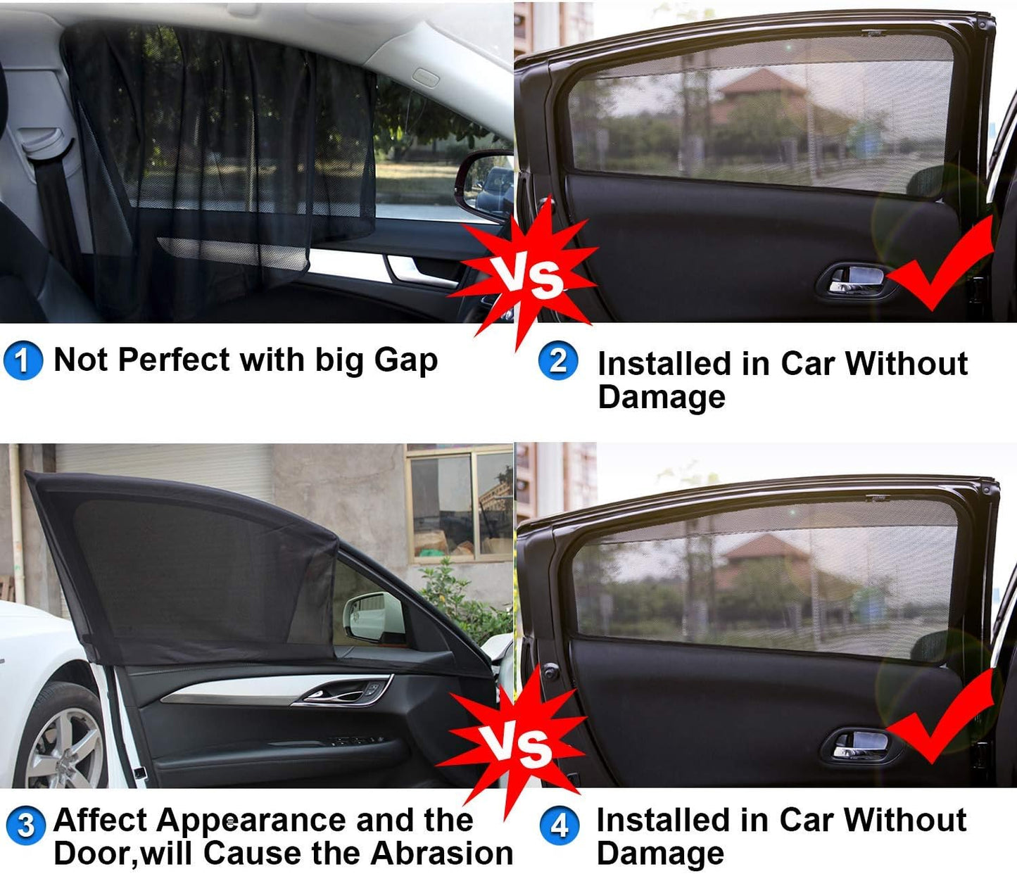 CX5 Car Window Sun Shade for 2017-2022 2023 2024 2025 Mazda CX-5 Side Window Sunshades Mesh Cover Curtain Magnet Type, Breathable Mesh Sun Shield, Protect Baby/Pet from Heat (2017-2025 Mazda CX-5 6P)