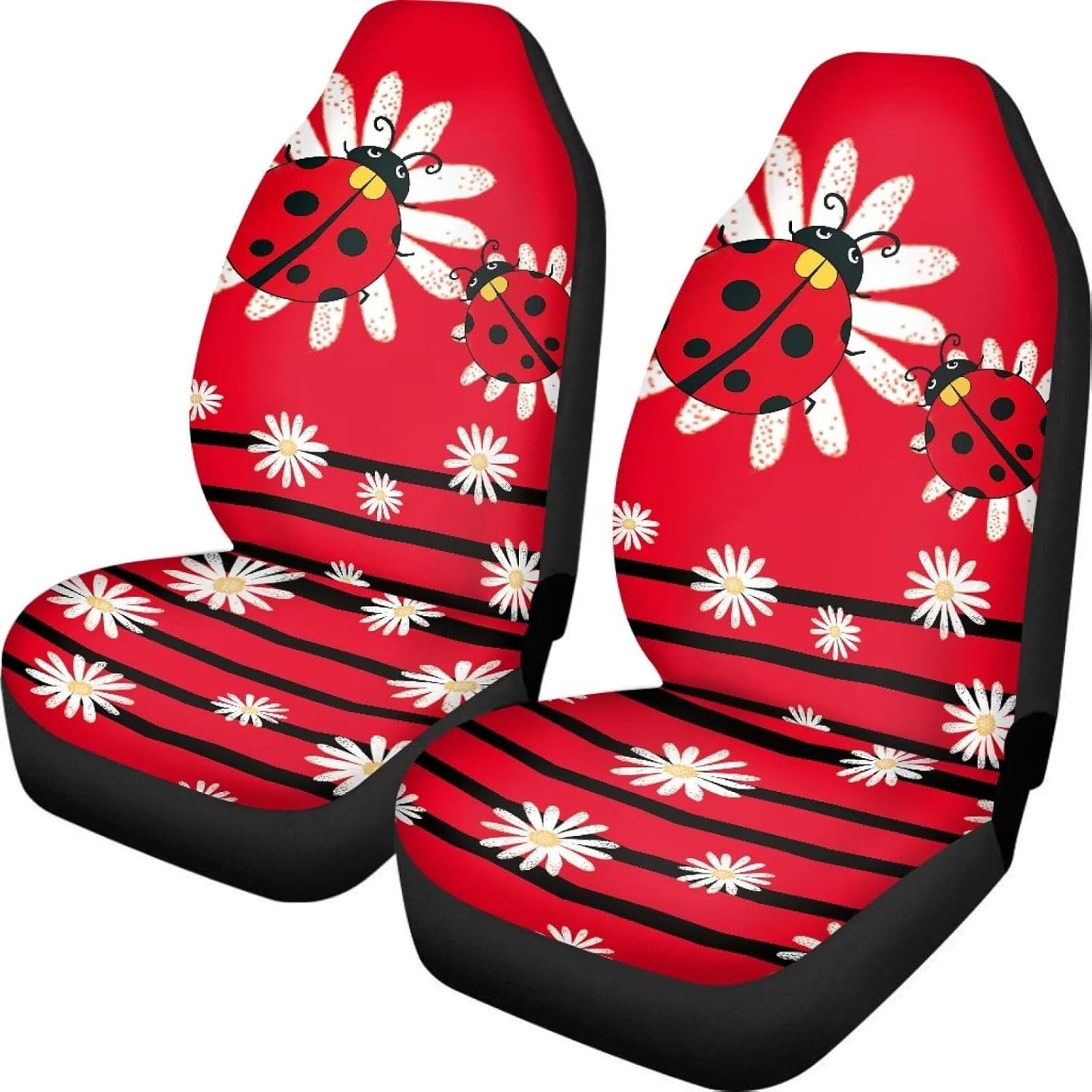 TOADDMOS Bohemian Colorful Mandala Patchwork Car Seat Covers Bucket Front Seats Protector,Universal Fit Cars,Sedan,SUV