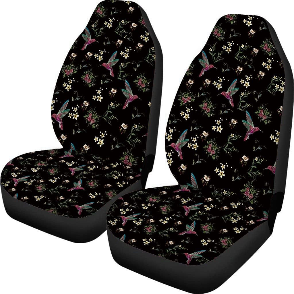 TOADDMOS Bohemian Colorful Mandala Patchwork Car Seat Covers Bucket Front Seats Protector,Universal Fit Cars,Sedan,SUV