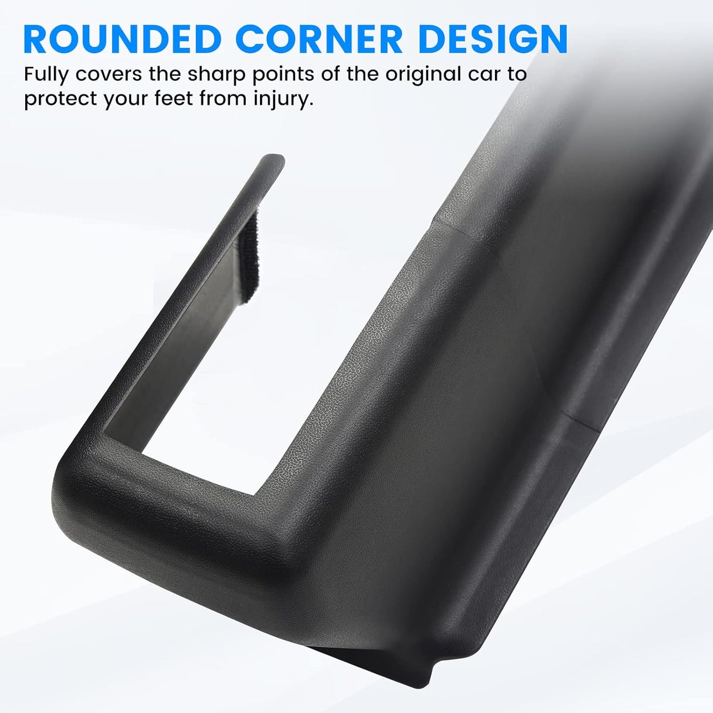 Shademax 9PCS Seat Slide Rail Pad Cover for Tesla Model Y 2020-2024 2025 Under Seat Slide Rail Protector Seat Track Anti-Kick Wrap Corner Protection Strip Scuff Plates Interior Accessories