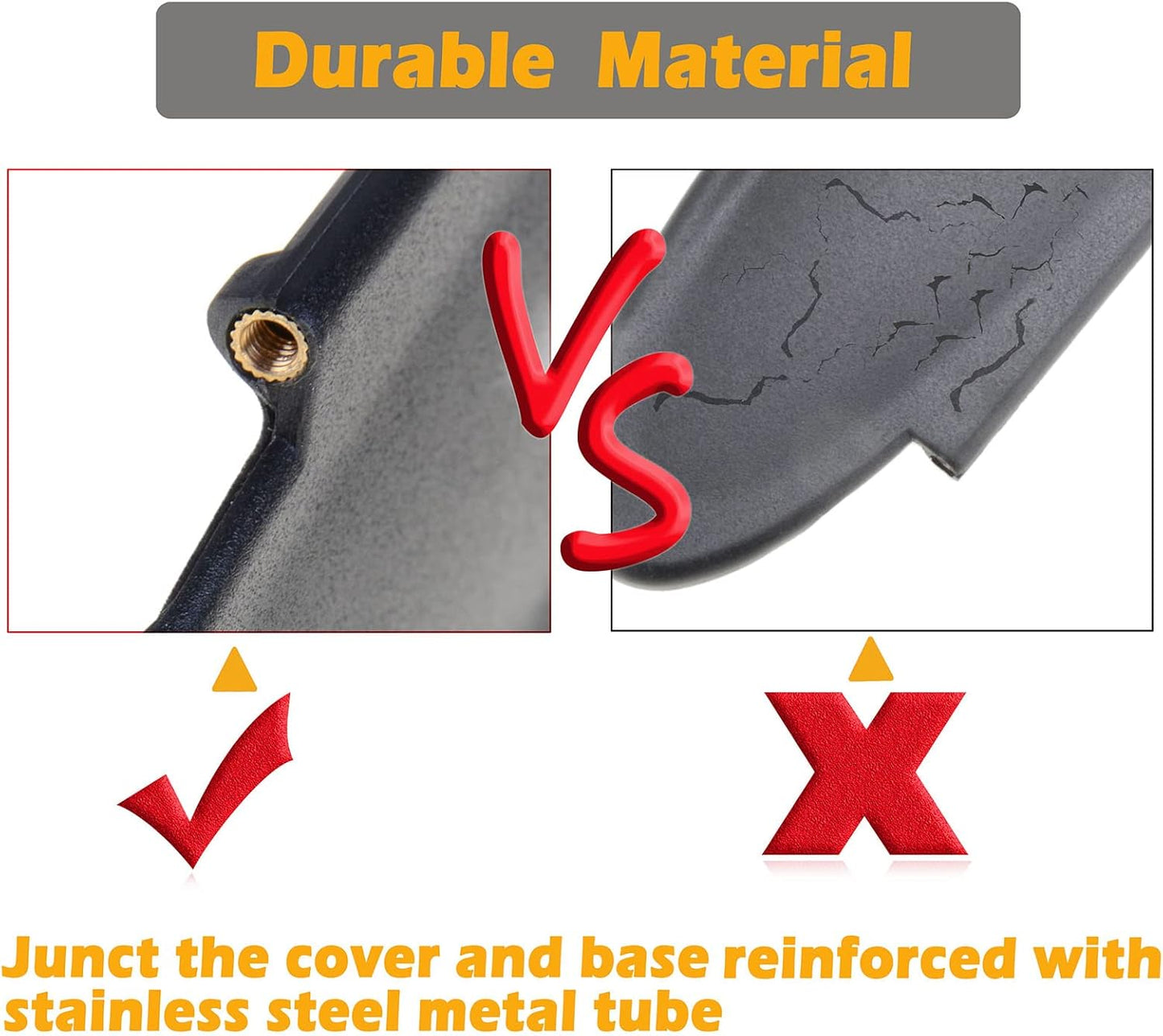 AMSPRAC Sun Visor Covers Replacement Visor Lids for Porsche Driver Side Passgener Side Sun Visor Covers for Porsche 996/997-911 986/987 Boxster Cayman 1996-2010 Black (2 Pieces)
