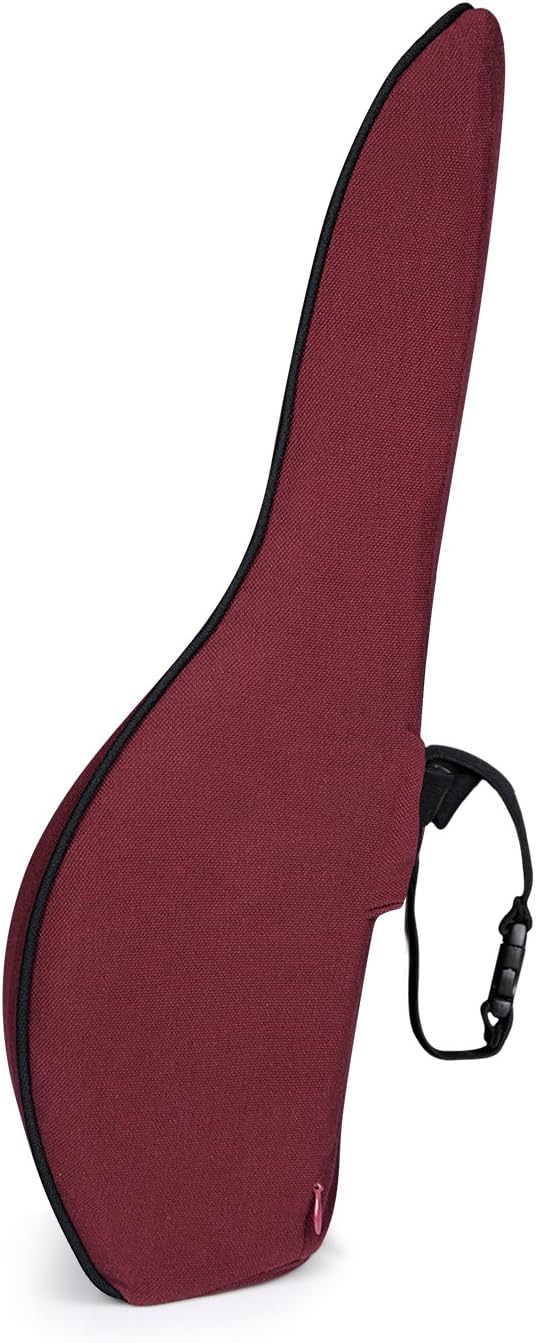 Dreamer Car Back Support Lumbar Cushion for Office Chair--Soft and Comfortable Even in Subzero Temperature --Cotton Cushion Cover--Fit Your Body Curve Automatically,red