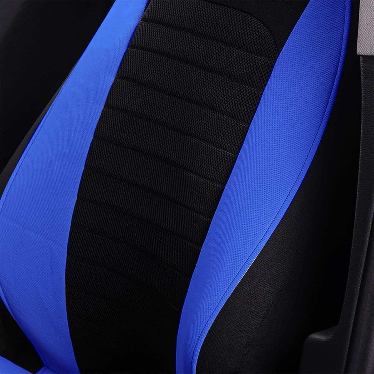 Moly Magnolia Car Front Seat Covers, Blue, Mesh, Universal Fit, Compatible with Car, Truck, Van, SUV, Automotive Front Seat Cover Pair