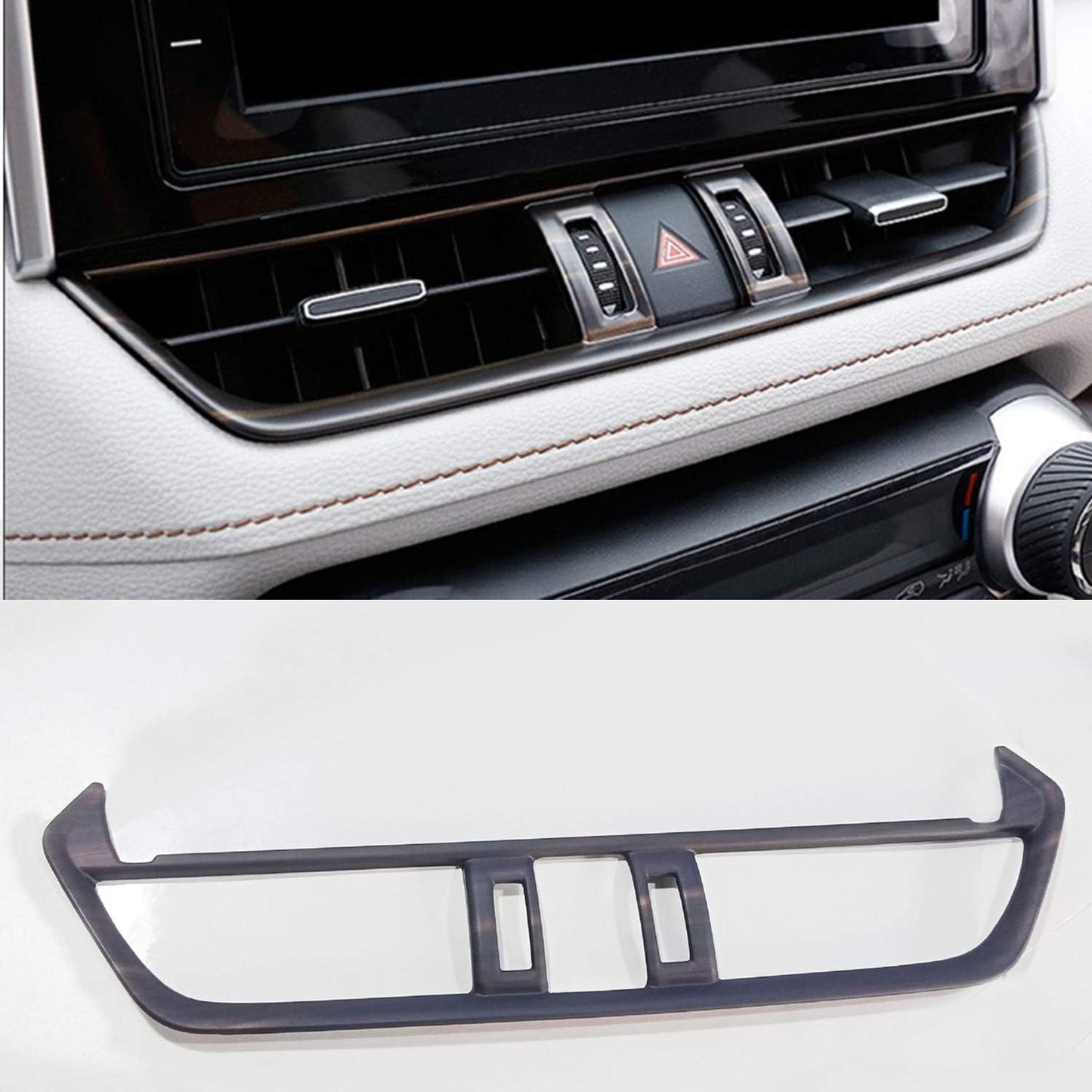 for RAV4 RAV 4 2019 2020 2021 2022 2023 2024 Car Door Lift Armrest Strip Side Door Handle Handles Cover Trim Interior Accessories Carbon Grain