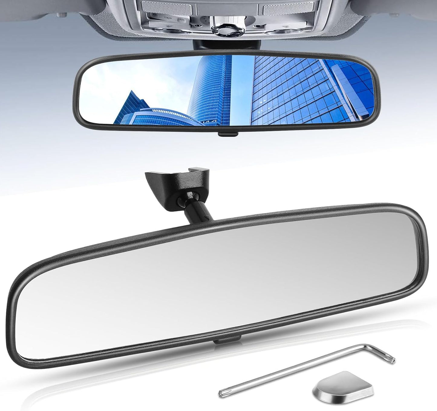 OEM Factory Interior Rear View Mirror Assembly for 11-15 Hyundai Elantra/Sonata 11-14/Tucson 11-15/Veloster 12-15/Kia Forte 10-15/Optima 11-15/Forte5 Sorento Soul