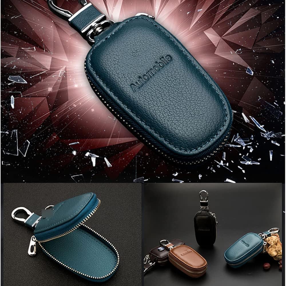 1 Pieces Car Keychain for Bentley Continental Flying Spur Bentayga Turbo Bacalar Arnage Leather Key Ring with Emblem Car Styling Decorative Accessories,Blue