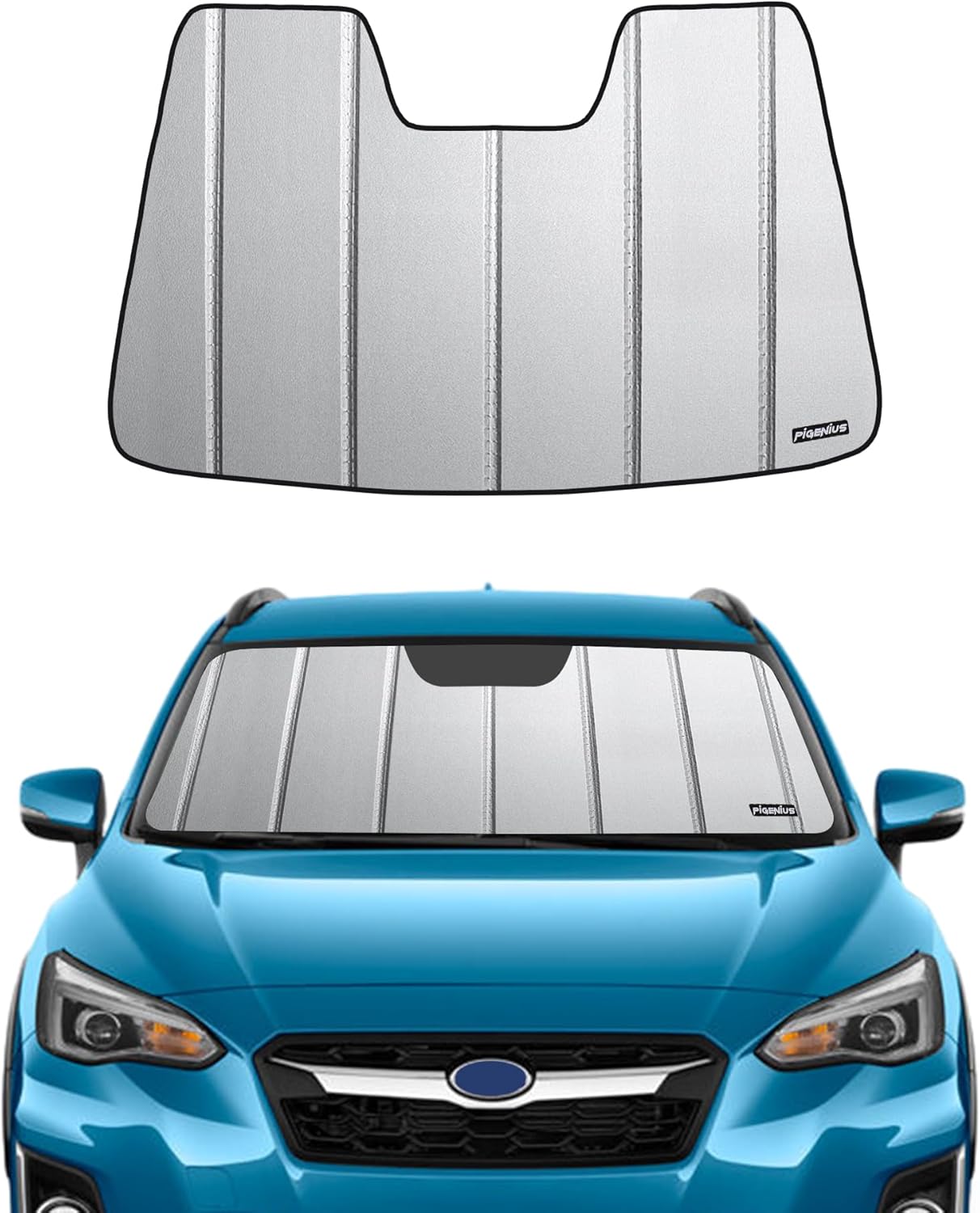 Pigenius Windshield Shade for 2018-2023 Subaru Crosstrek/2017-2023 Impreza, with EyeSight Driver Assist - Safeguard
