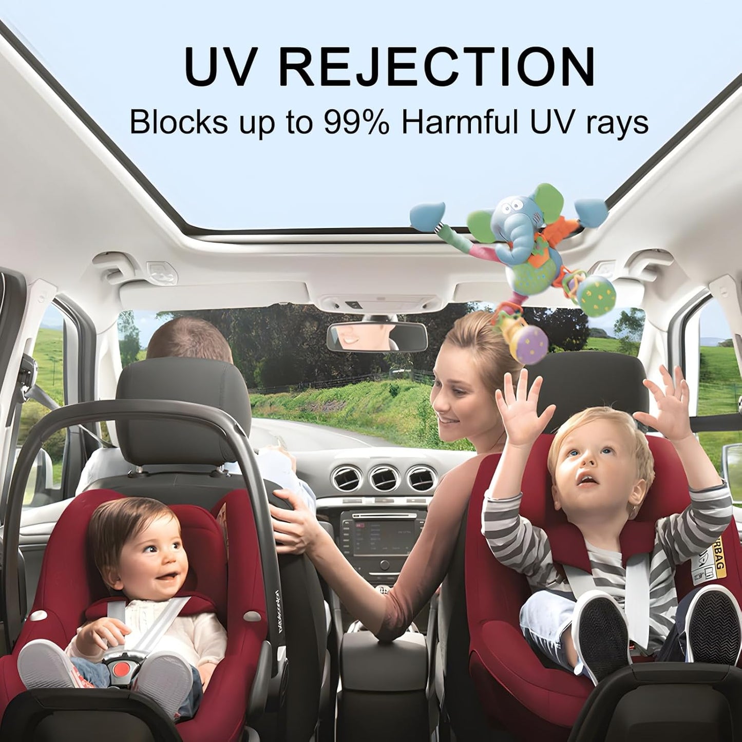 KASHIBANG Window Tint Film, 5% VLT Heat & UV Block, Scratch Resistant Privacy Film, Blackout Auto Windshield Sun Shade Roll - Suitable for Car Side & Rear Windows