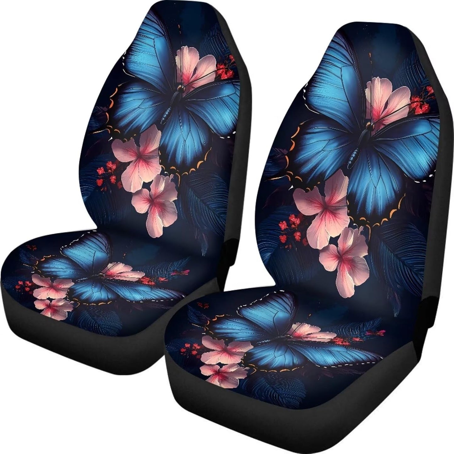 TOADDMOS Bohemian Colorful Mandala Patchwork Car Seat Covers Bucket Front Seats Protector,Universal Fit Cars,Sedan,SUV