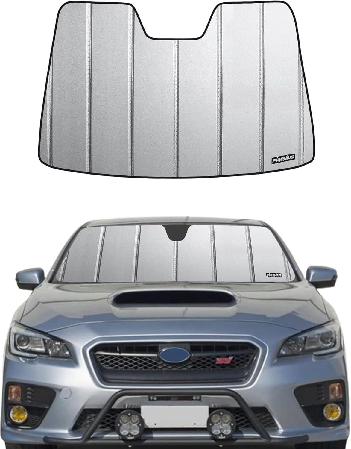 Pigenius Windshield Sun Shade for 2022 Subaru WRX Front Window Sunshade - Premium Folding Sunshade(Without Eyesight Driver Assist)