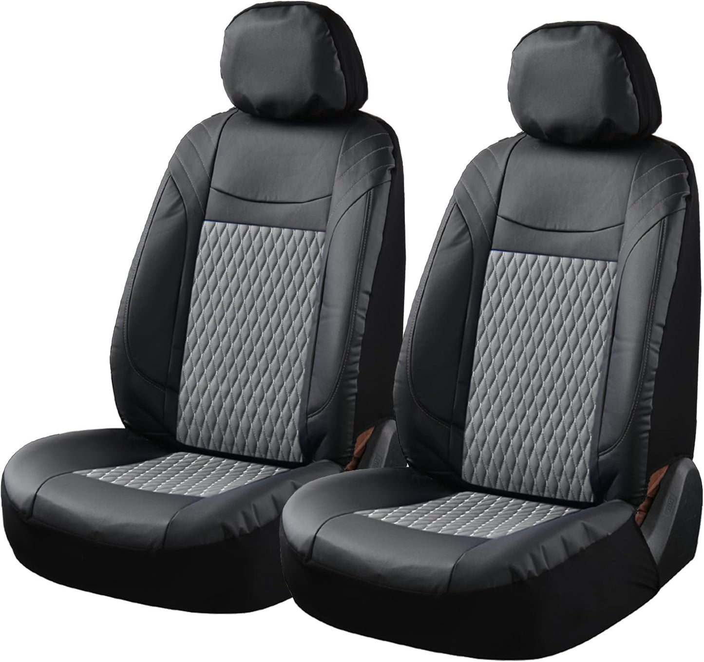Coverado Car Seat Covers Full Set, 11 Pieces Universal Seat Covers for Cars, PVC Car Seat Cushions, Auto Car Seat Protectors for Front and Rear, Driver Seat Covers Fit for Most Vehicles Black