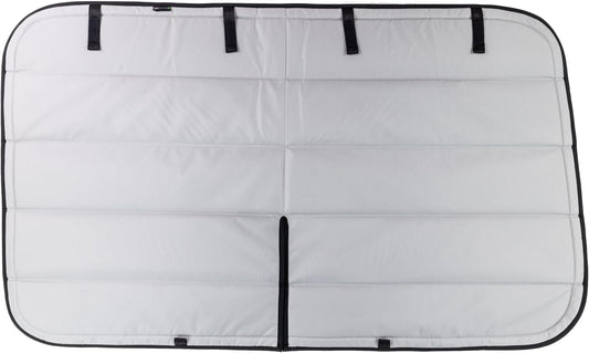 VanEssential Insulated Blackout Crew Window Cover Designed for Ford Transit Van Year 2015 to Current with NO Plastic Trim - Cool Gray
