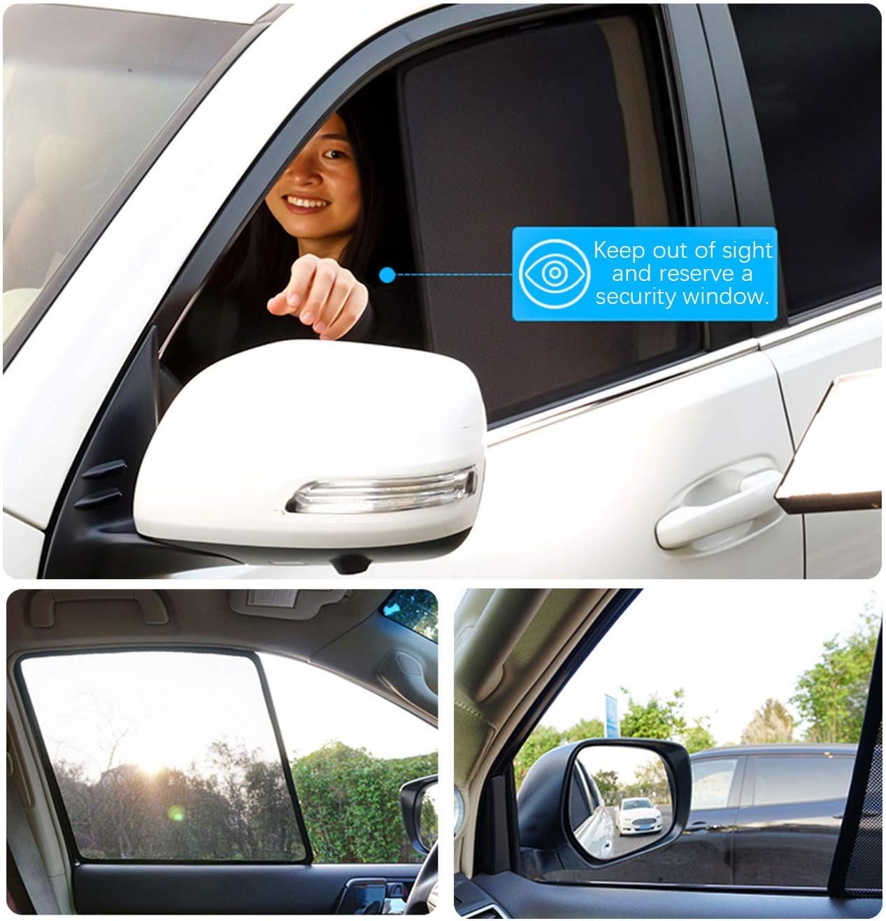 CX5 Car Window Sun Shade for 2017-2022 2023 2024 2025 Mazda CX-5 Side Window Sunshades Mesh Cover Curtain Magnet Type, Breathable Mesh Sun Shield, Protect Baby/Pet from Heat (2017-2025 Mazda CX-5 6P)