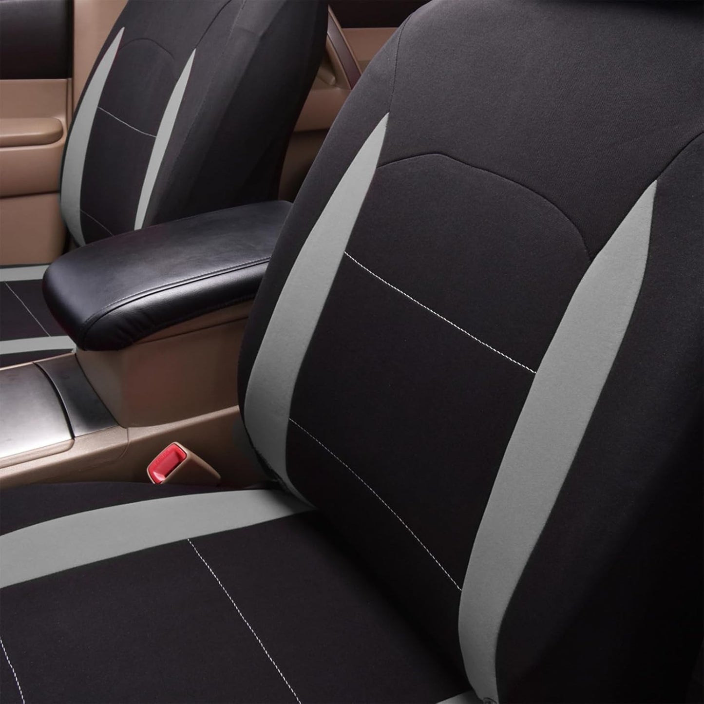 Flying Banner Car Seat Covers Full Set 9 PCS Rear Bench with 3 Zippers Split into 40/50 50/50 60/40 Truck SUV