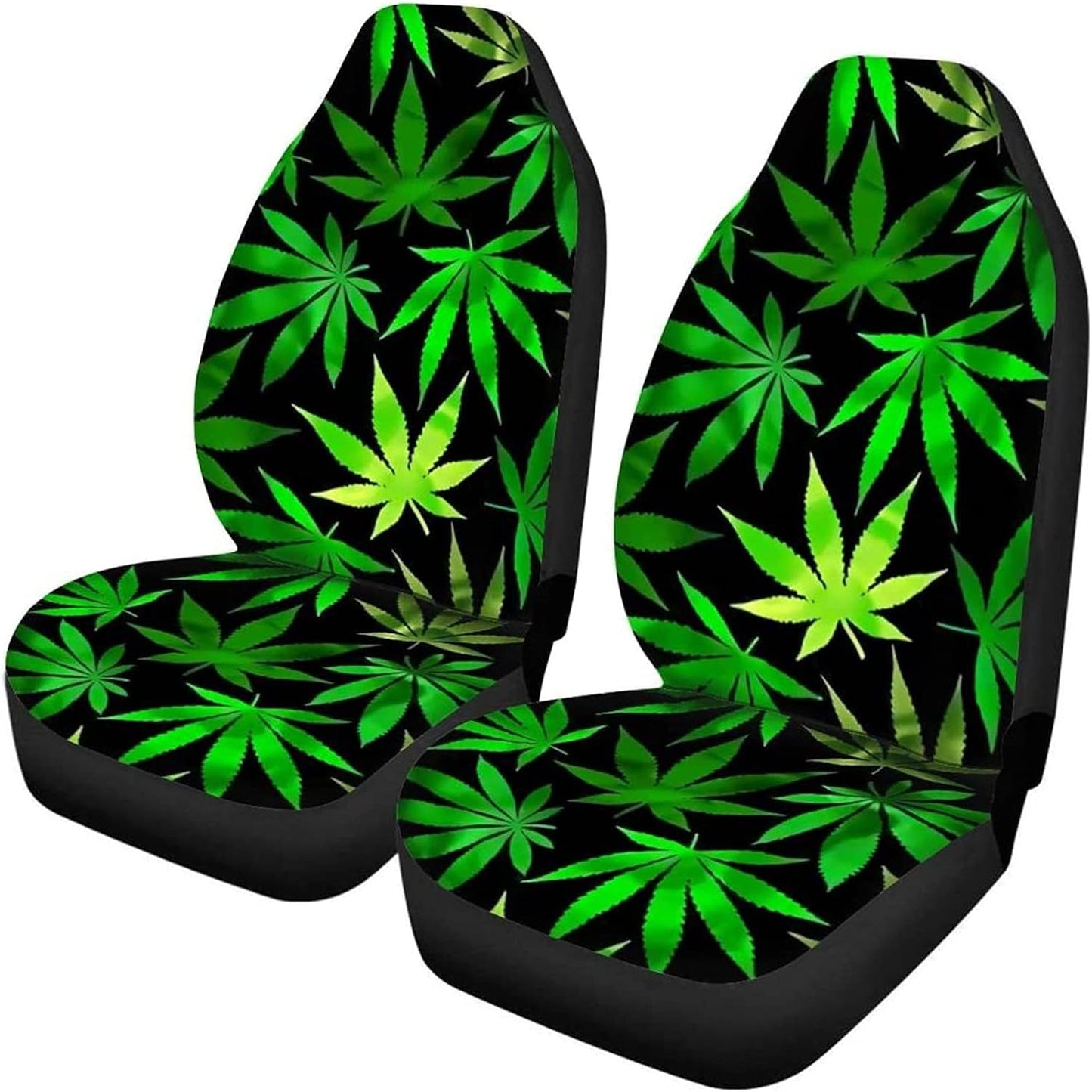 KEIAHUAN Galaxy Owl Car Seat Cover for Women Men, 2 Packs High Back Bucket Universal Fit Auto Seat Covers for Cars, Trucks, SUV, or Van