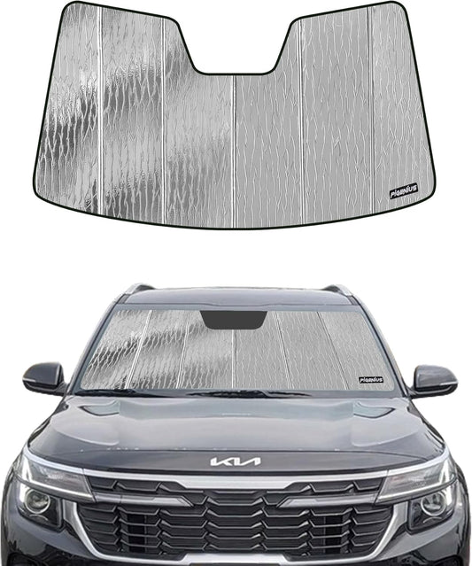 Pigenius Windshield Sun Shade fit Kia Seltos (2020-2024), SUV Front Window Sunshade, Car Accessories for Sun Protection, AstraGuard(Premium)