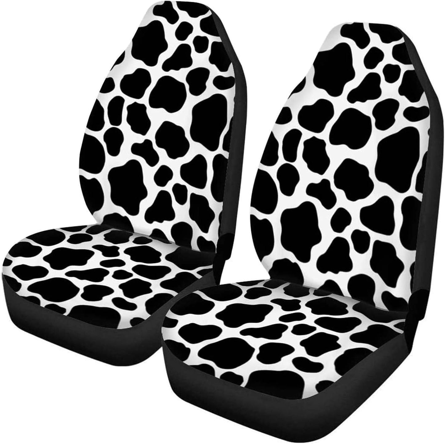 KEIAHUAN Galaxy Owl Car Seat Cover for Women Men, 2 Packs High Back Bucket Universal Fit Auto Seat Covers for Cars, Trucks, SUV, or Van