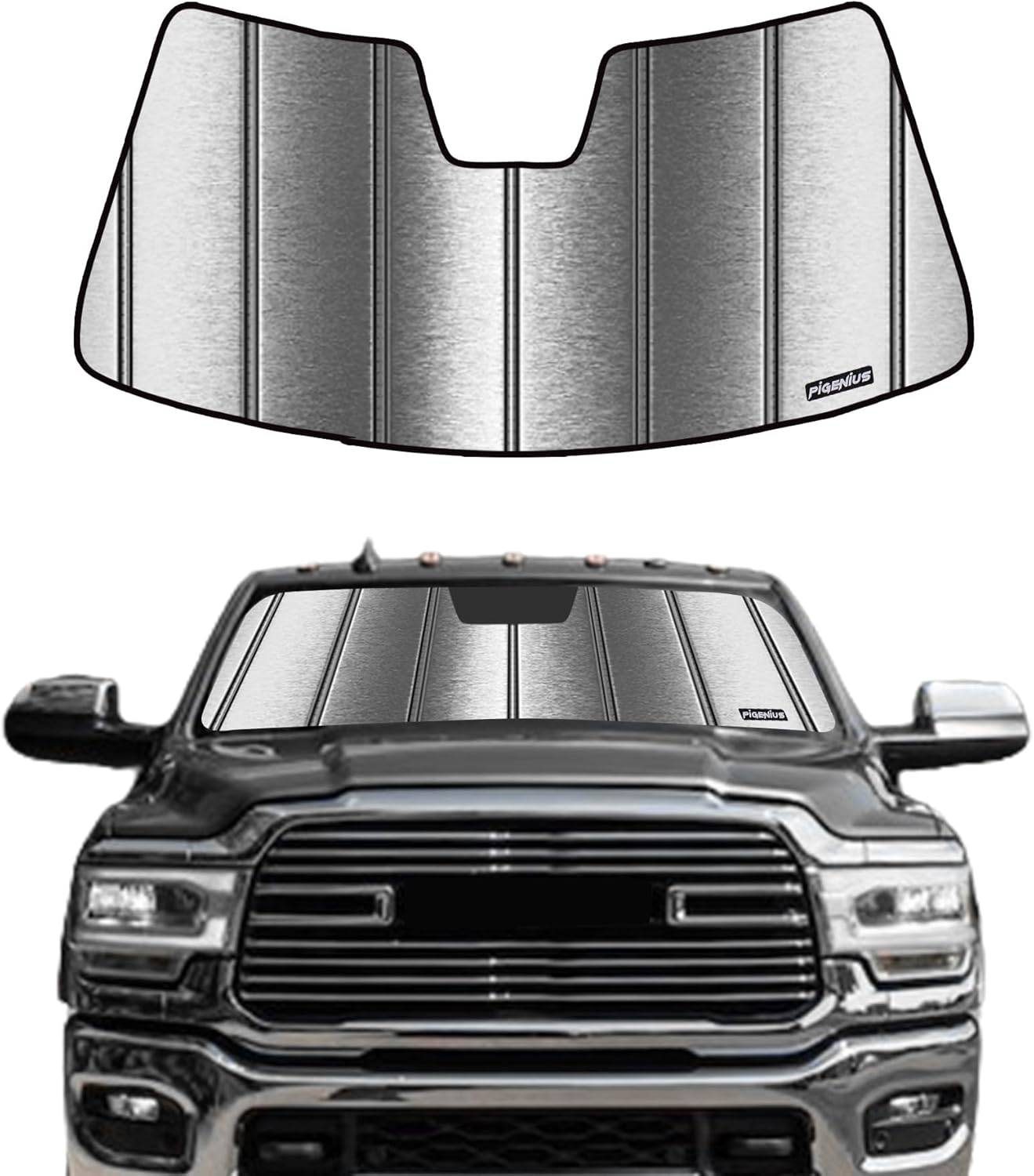 Pigenius Windshield Sunshade for Ram 2500/3500/4500/5500 2019-2025 with 5 inch Wide Sensor - HyperShield